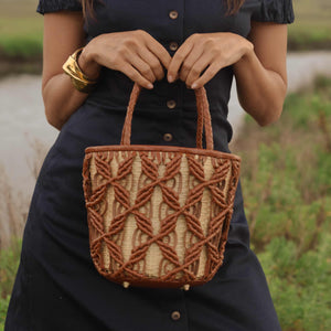 Helix Woven Mini Crossbody